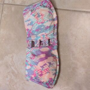 Multicolor strapless bikini top size M